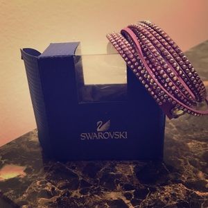 Brand New Swarovski Slate Bracelet, Violet